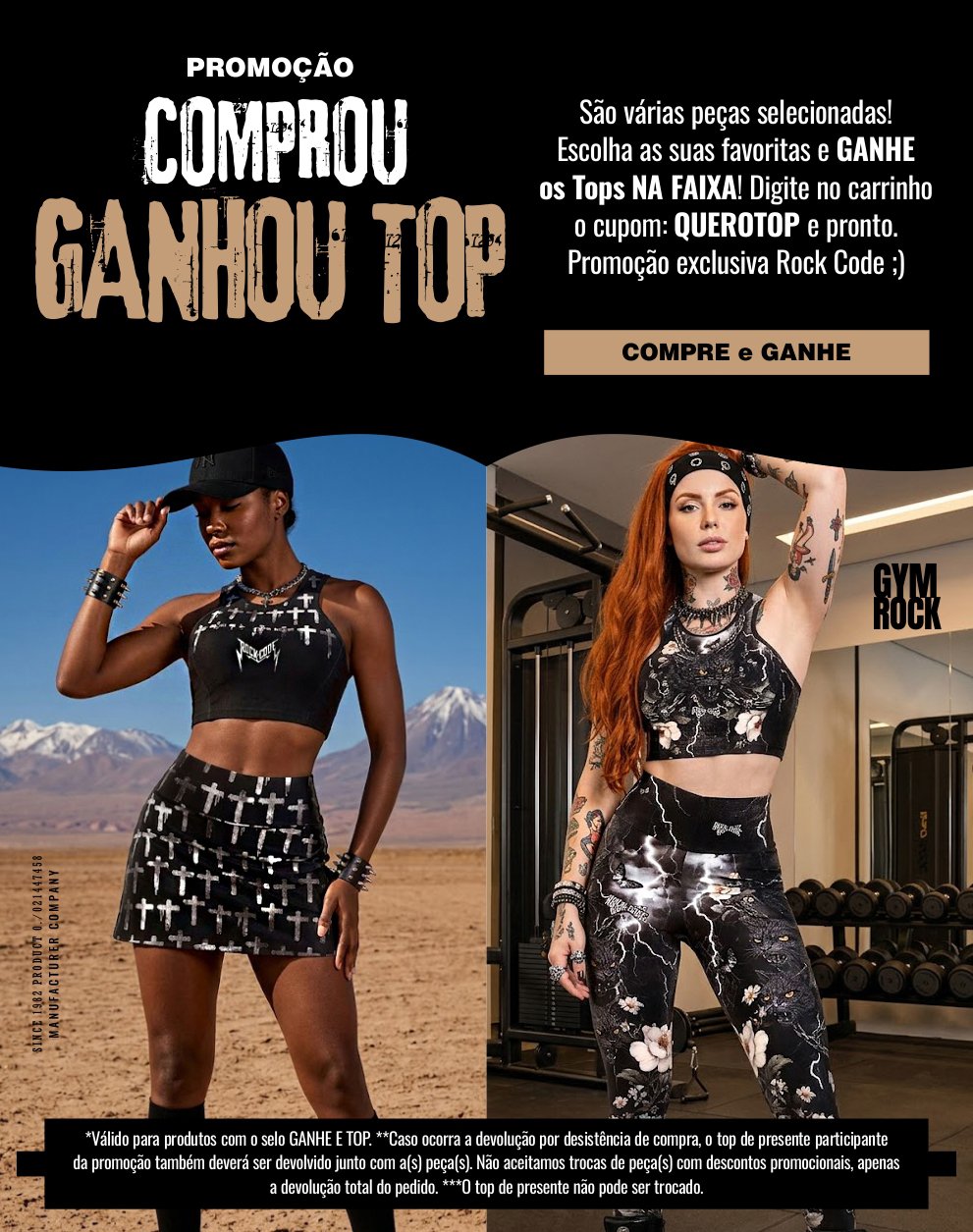 Comprou Ganhou o Top! Aproveite a Promoção