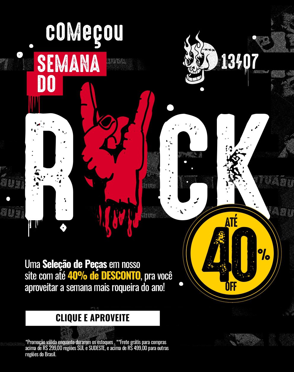 Promoção até 40% OFF! Aproveite