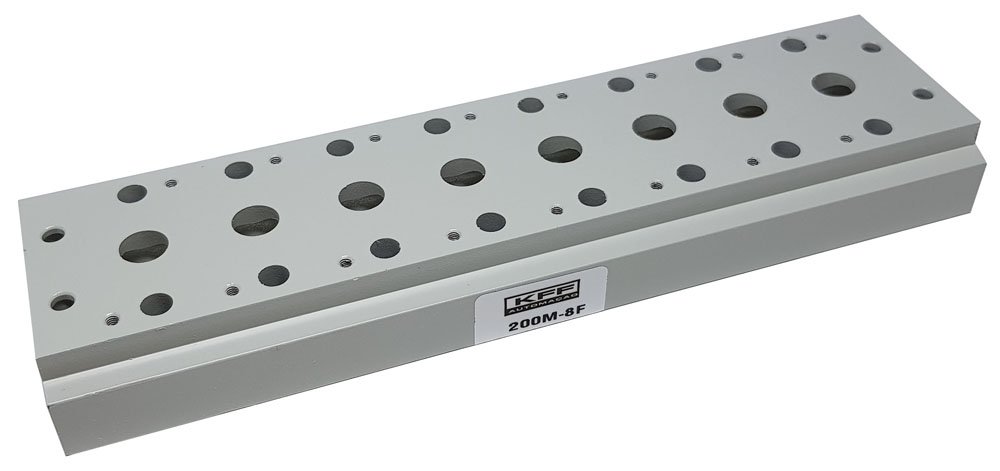 BASE MANIFOLD PARA VÁLVULA SOLENOIDE SÉRIE 300 10 POSIÇÕES ROSCA 3/8-300M10F