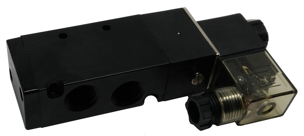 VÁLVULA 5/2 VIAS PNEUMÁTICA SIMPLES SOLENOIDE 3/8 KFF SÉRIE 300-4V31010