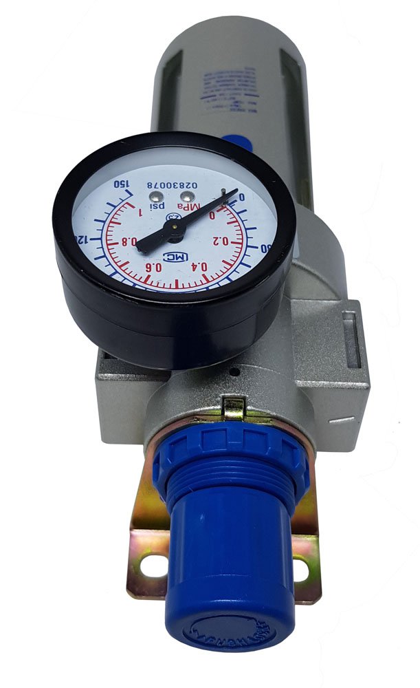 FILTRO REGULADOR DE AR COMPRIMIDO 1/2 KFF SÉRIE BFR 0-10 BAR DRENO MANUAL-BFR4000