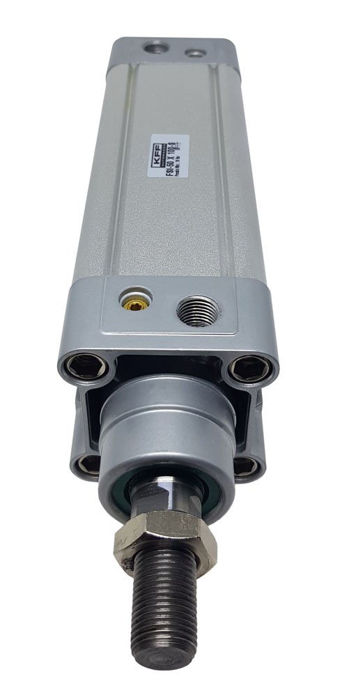 CILINDRO PISTÃO PNEUMÁTICO DE DUPLA AÇÃO ISO 6431 PERFILADO Ø 63 X 30MM KFF AMORTECIMENTO REGUL