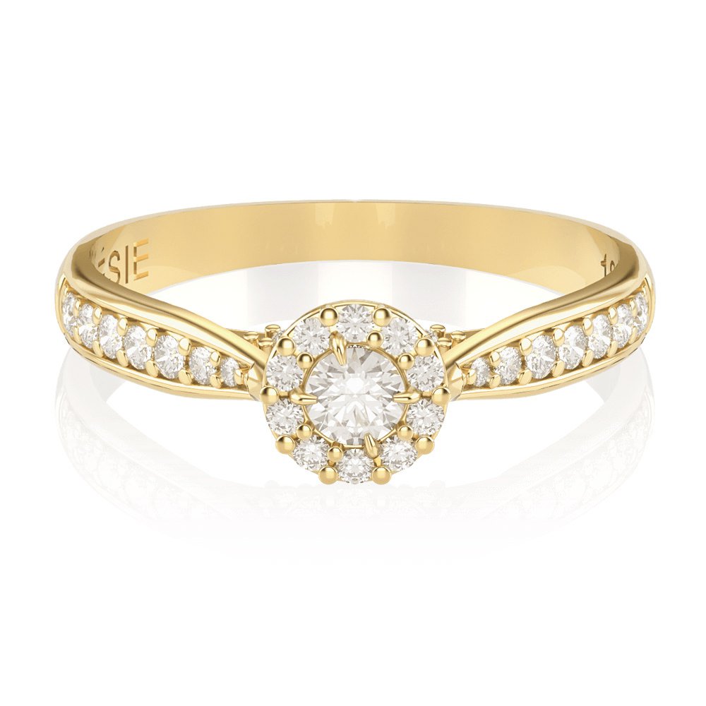 Anel de Noivado Uni II (diamantes de laboratório) Anel de Noivado Uni II (diamantes de laboratório)