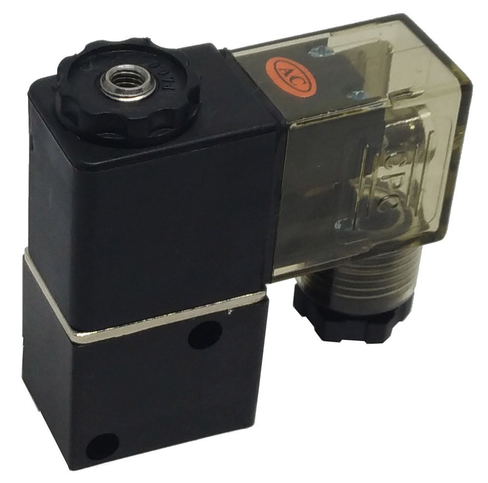 VÁLVULA SOLENOIDE 3/2 VIAS KFF NF 1/8 RETORNO MOLA-3V106BNC