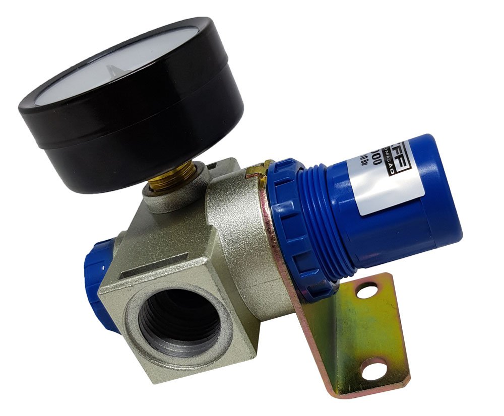 REGULADOR DE PRESSÃO PNEUMATICO 1/2 KFF PNEUMÁTICO SÉRIE TR 0-10 BAR -BR4000
