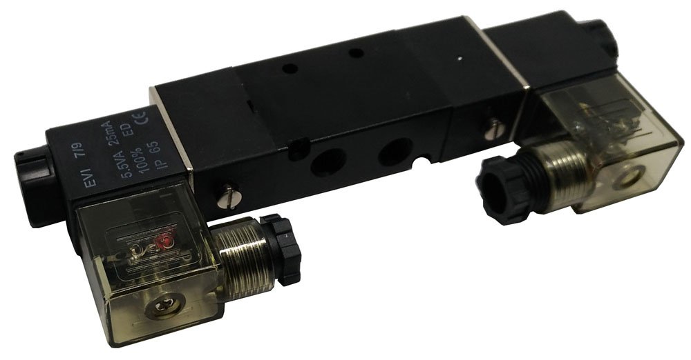 VÁLVULA 5/2 VIAS DUPLO SOLENOIDE 1/4 KFF SÉRIE 200-4V22008