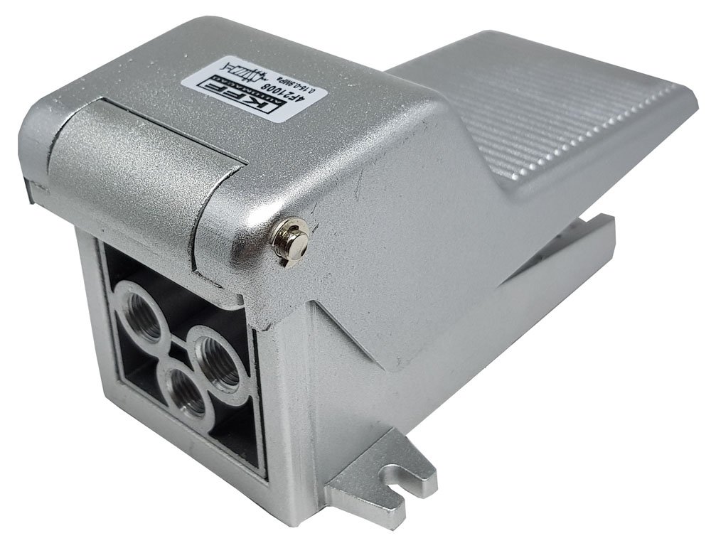 VÁLVULA PEDAL PNEUMÁTICA 5/2 VIAS 1/4 KFF RETORNO MOLA -4F21008