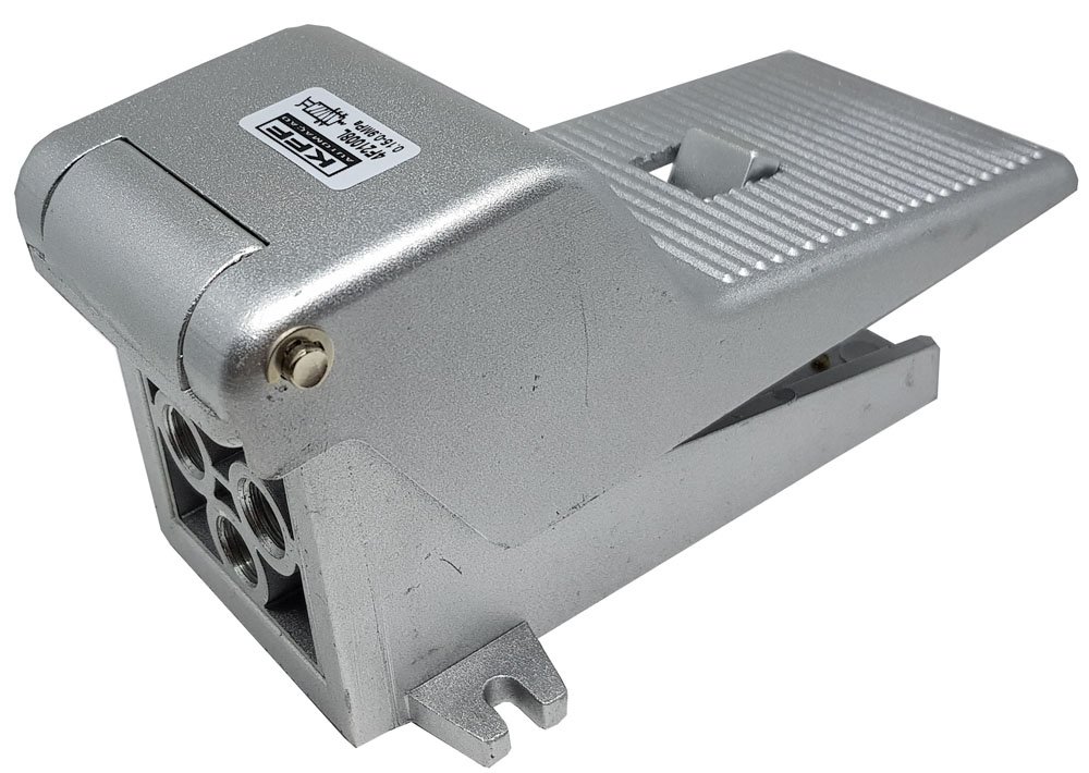 VÁLVULA PEDAL PNEUMÁTICA 5/2 VIAS 1/4 KFF COM TRAVA-4F21008L