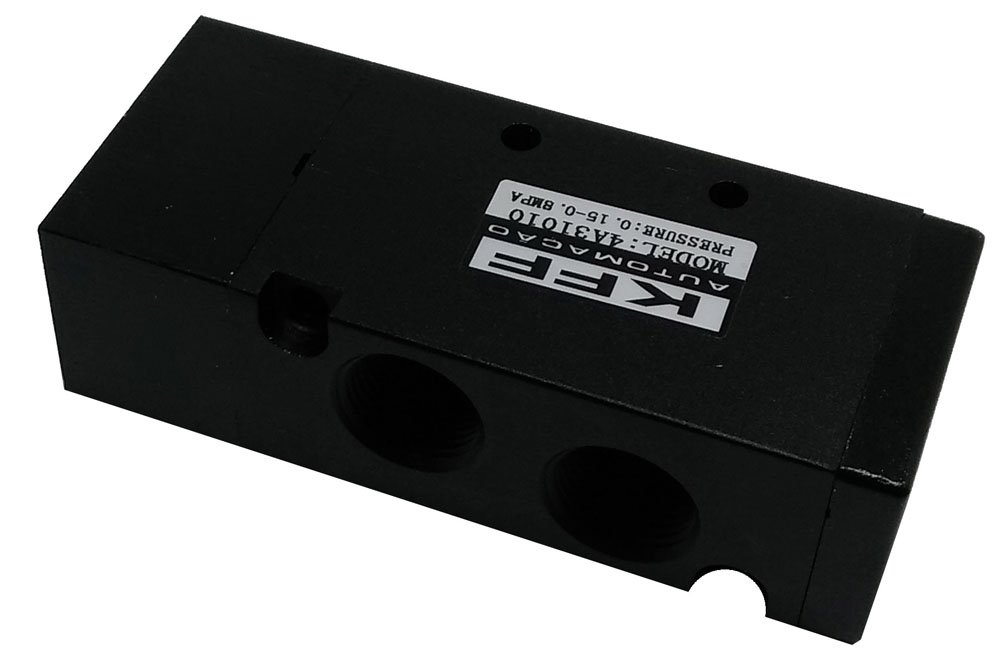 VÁLVULA SIMPLES PILOTO 5/2 VIAS 1/4 KFF RETORNO MOLA SÉRIE 300-4A31008