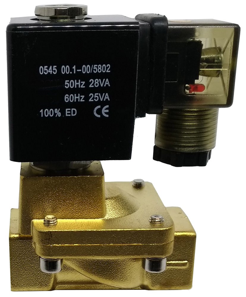 VÁLVULA SOLENOIDE 2 VIAS 3/8 NF KFF AR ÁGUA ÓLEO SERVO-OPERADA-PU22503
