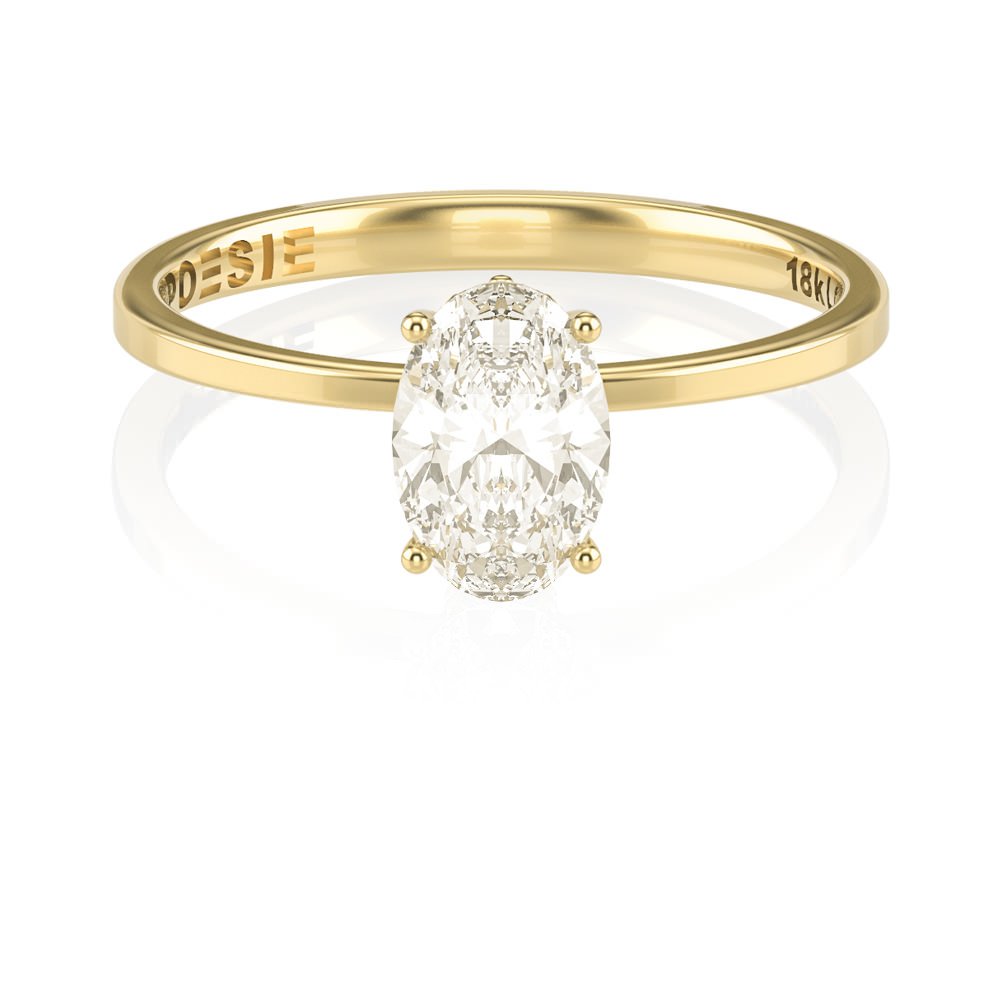 Anel de Noivado Aura II (diamantes de laboratório)