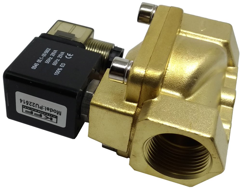 VÁLVULA SOLENOIDE 2 VIAS PARA ÁGUA AR ÓLEO 11/2 NF KFF SERVO-OPERADA-PU22514