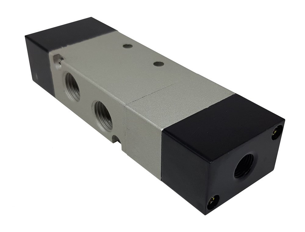 VÁLVULA DUPLO PILOTO 5/3 VIAS CENTRO ABERTO POSITIVO 1/4 KFF SÉRIE 200-4A230P08