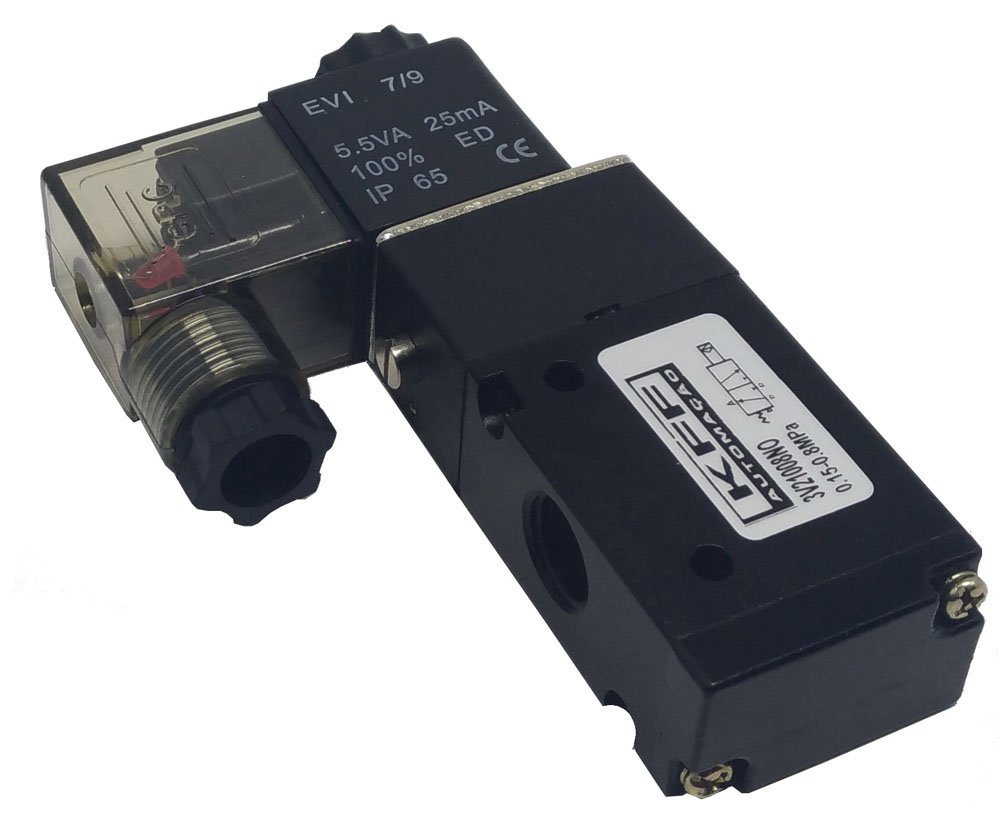 VÁLVULA 3/2 VIAS RETORNO POR MOLA 1/4 NA KFF SÉRIE 200-3V21008NO