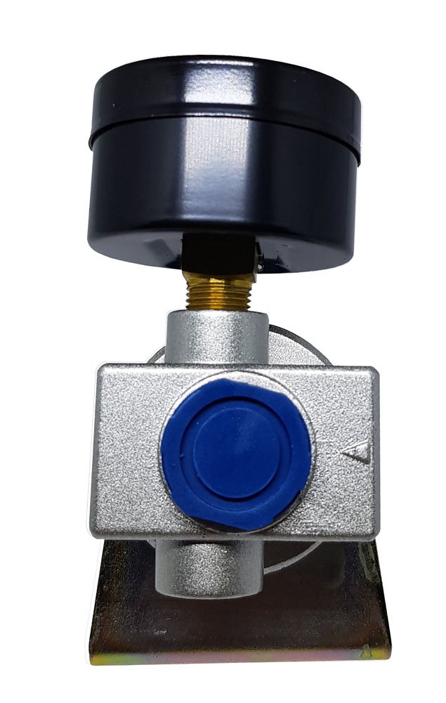 REGULADOR DE PRESSÃO PARA COMPRESSOR 1/4 KFF PNEUMÁTICO SÉRIE AR 0-10 BAR -AR2000