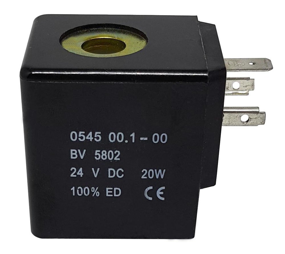 BOBINA SOLENOIDE 24VDC FURO 14MM 12.5W ALTURA 42MM-COILPU14X42DC24V