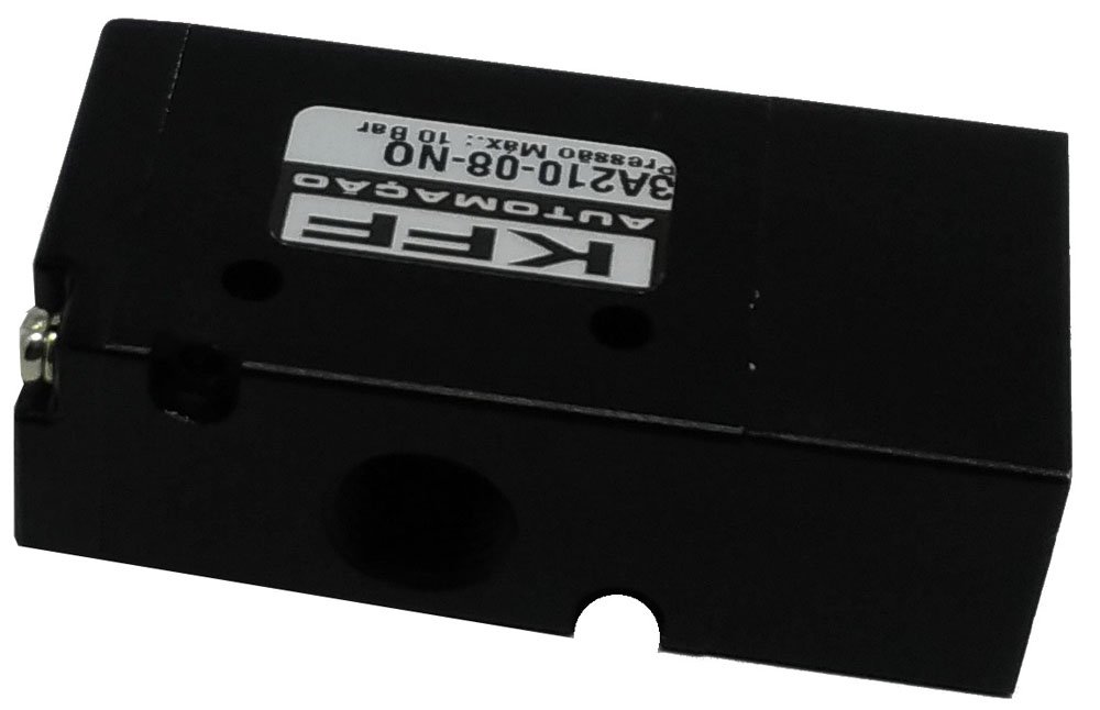 VÁLVULA SIMPLES PILOTO 3/2 VIAS 1/4 NORMAL ABERTA KFF SÉRIE 100-3A21008NA