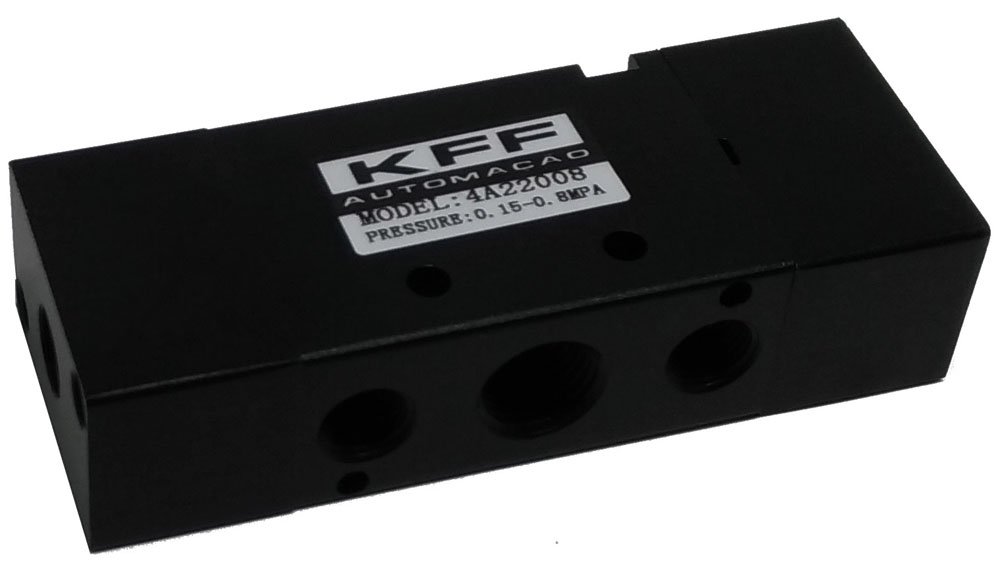 VÁLVULA DE DUPLO PILOTO 5 2 VIAS 1/4 KFF SÉRIE 200-4A22008