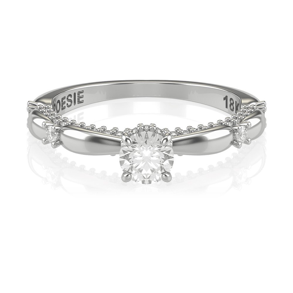 Anel de Noivado Ária I (diamantes de laboratório) Anel de Noivado Ária I (diamantes de laboratório)