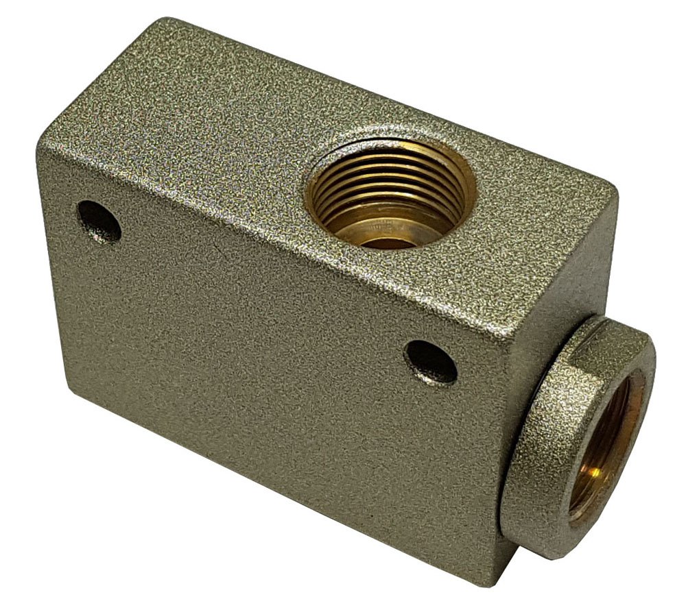 VÁLVULA ESCAPE RAPIDO PNEUMÁTICA 1/2 KFF PARA CILINDRO PISTÃO PNEUMÁTICO-QV15