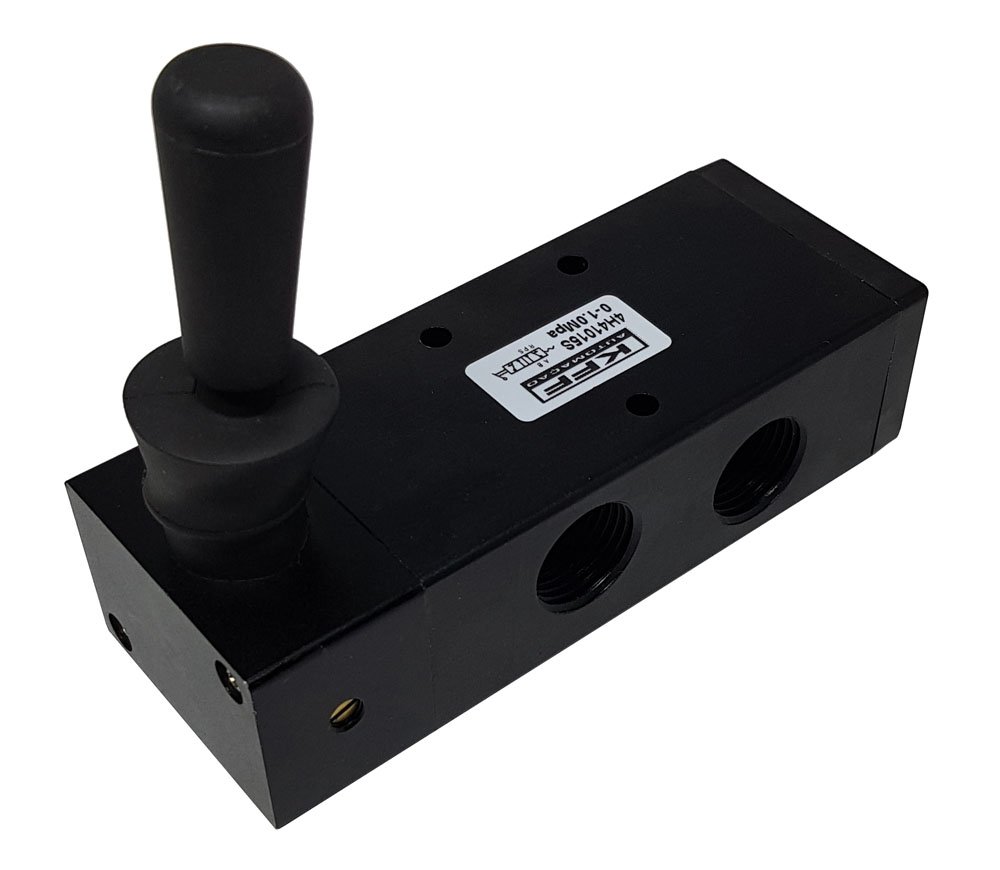 VÁLVULA COM ALAVANCA MOLA 5/2 VIAS 1/2 KFF SÉRIE 400-4H41015S