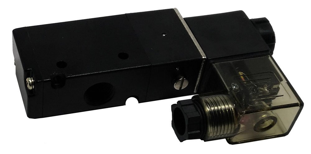 VÁLVULA SOLENOIDE 3/2 VIAS RETORNO POR MOLA 1/4 NF KFF SÉRIE 200-3V21008NC