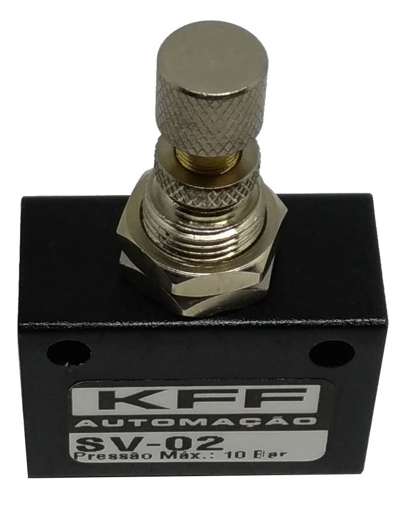 VÁLVULA DE CONTROLE DE FLUXO UNIDIRECIONAL 1/4 KFF-SV02
