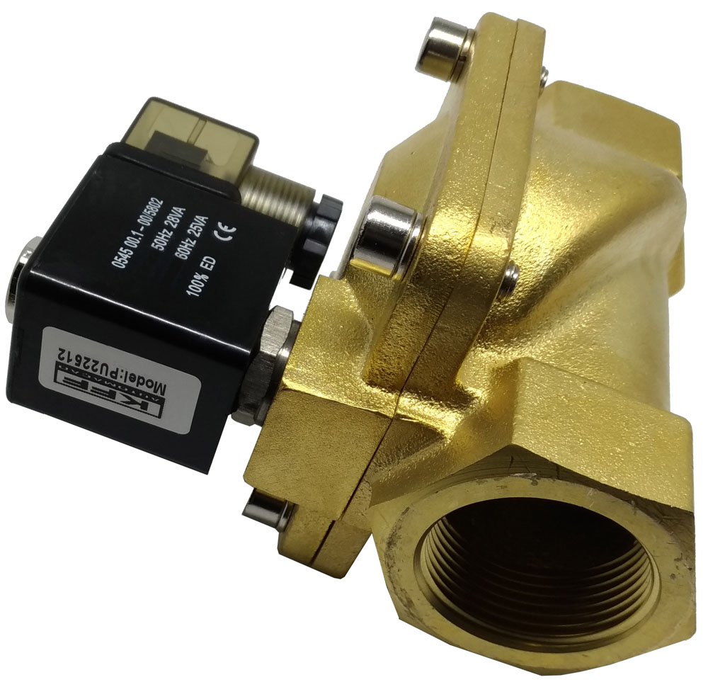VÁLVULA SOLENOIDE 2 VIAS PARA ÁGUA 11/4 NF KFF AR ÓLEO SERVO-OPERADA-PU22512