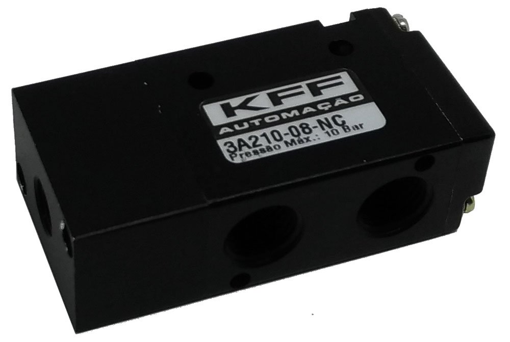 VÁLVULA SIMPLES PILOTO 3/2 VIAS 1/4 NORMAL FECHADA KFF SÉRIE 100-3A21008NC