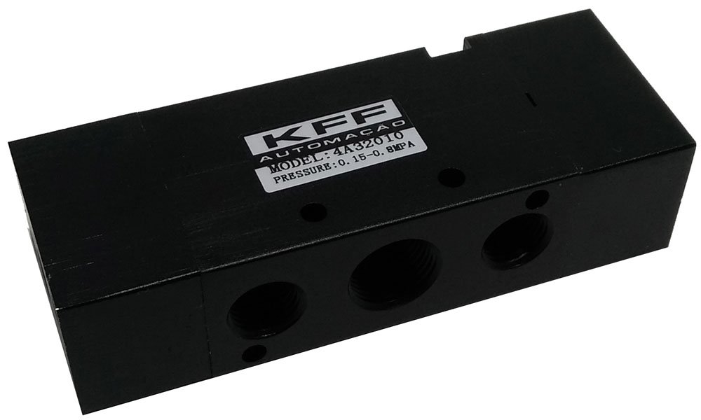 VÁLVULA DE DUPLO PILOTO 5 2 VIAS 3/8 KFF SÉRIE 300-4A32010