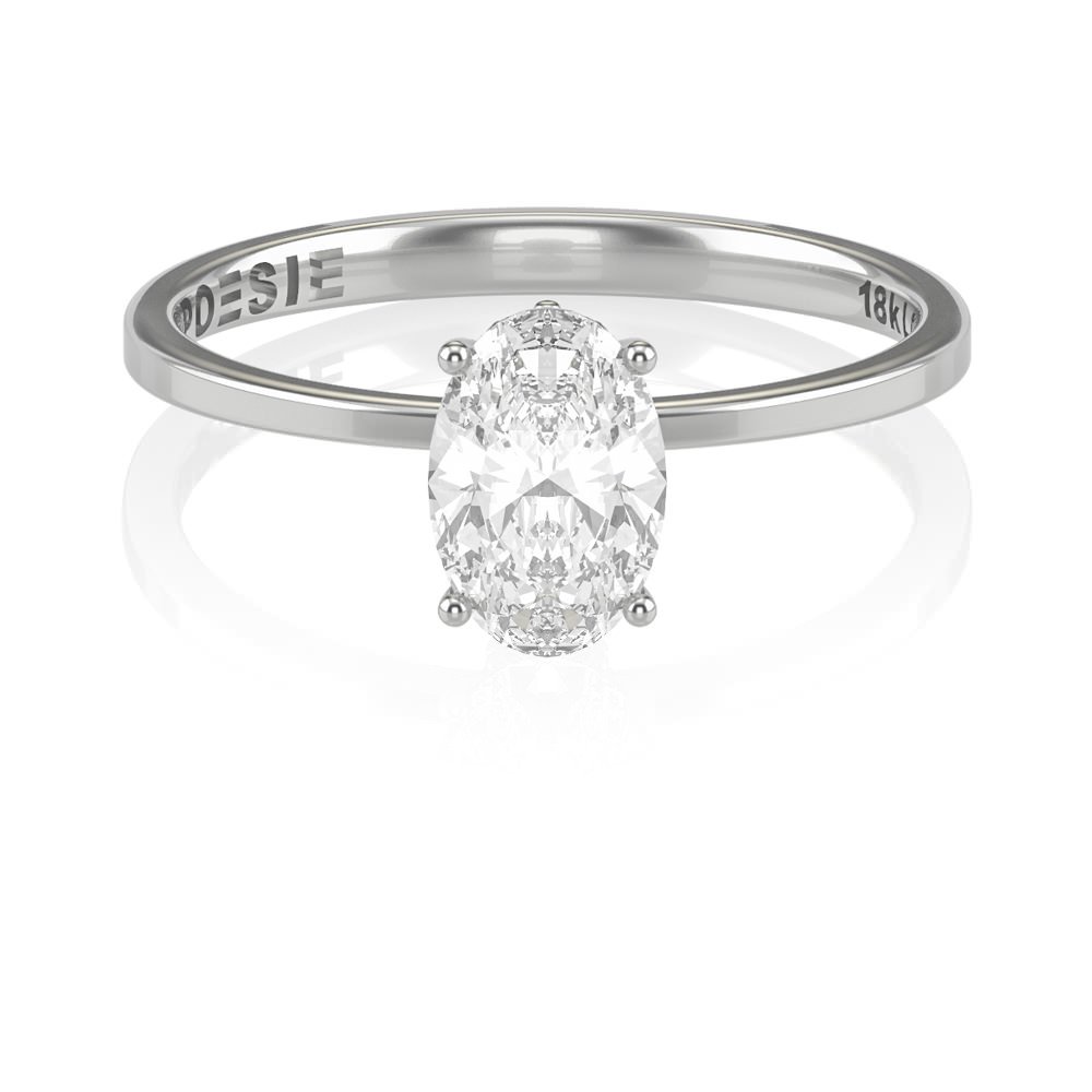 Anel de Noivado Aura I (diamantes de laboratório) Anel de Noivado Aura I (diamantes de laboratório)