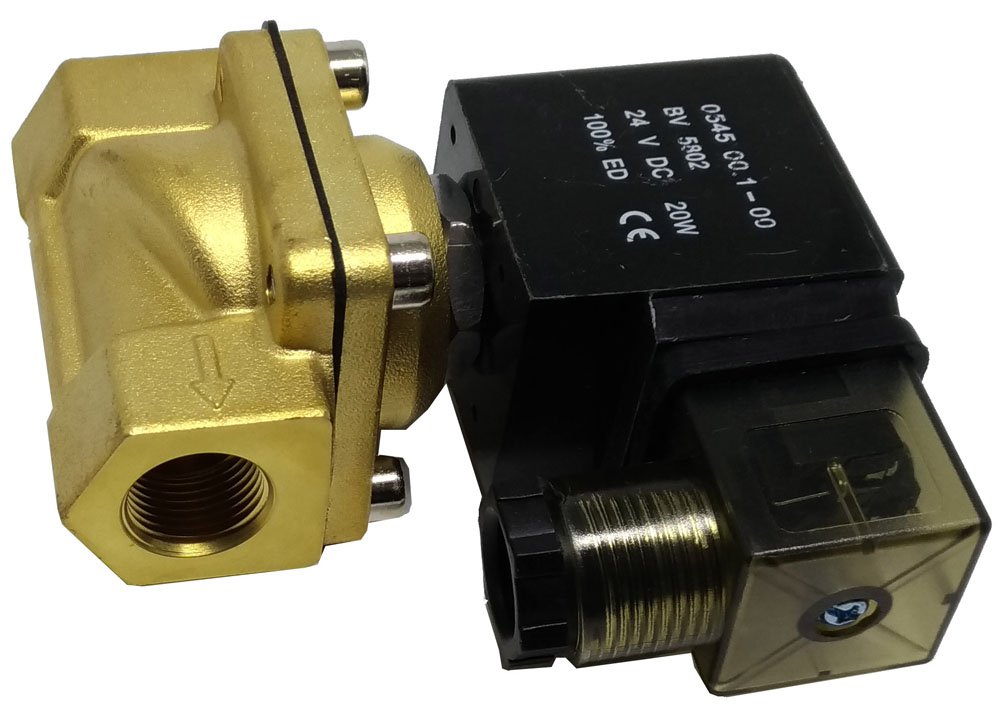 VÁLVULA SOLENOIDE 2 VIAS 3/8 NF KFF AR ÁGUA ÓLEO AÇÃO DIRETA-PU22003