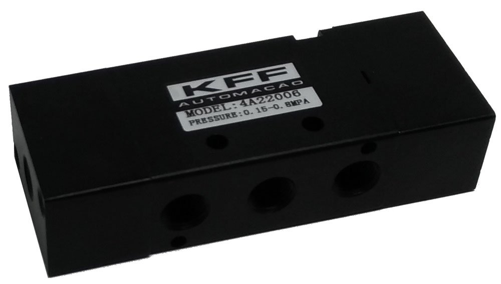 VÁLVULA DUPLO PILOTO 5/2 VIAS 1/8 KFF SÉRIE 200-4A22006