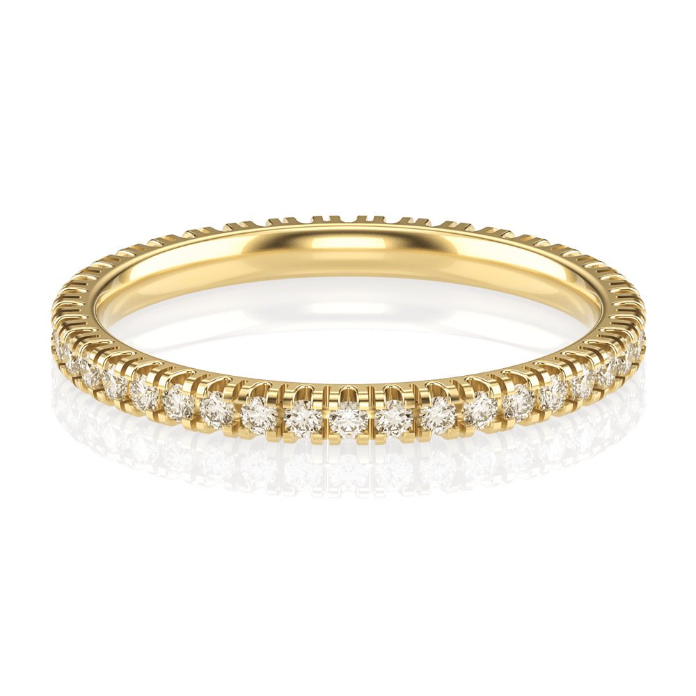 Aliança Eternity II (diamantes de laboratório)