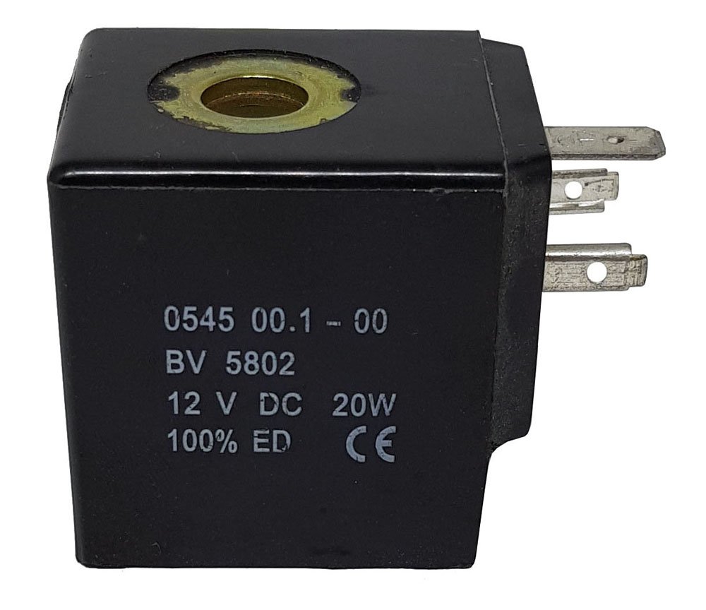 BOBINA PARA SOLENOIDE 12V FURO 14MM 12.5W ALTURA 42MM-COILPU14X42DC12V