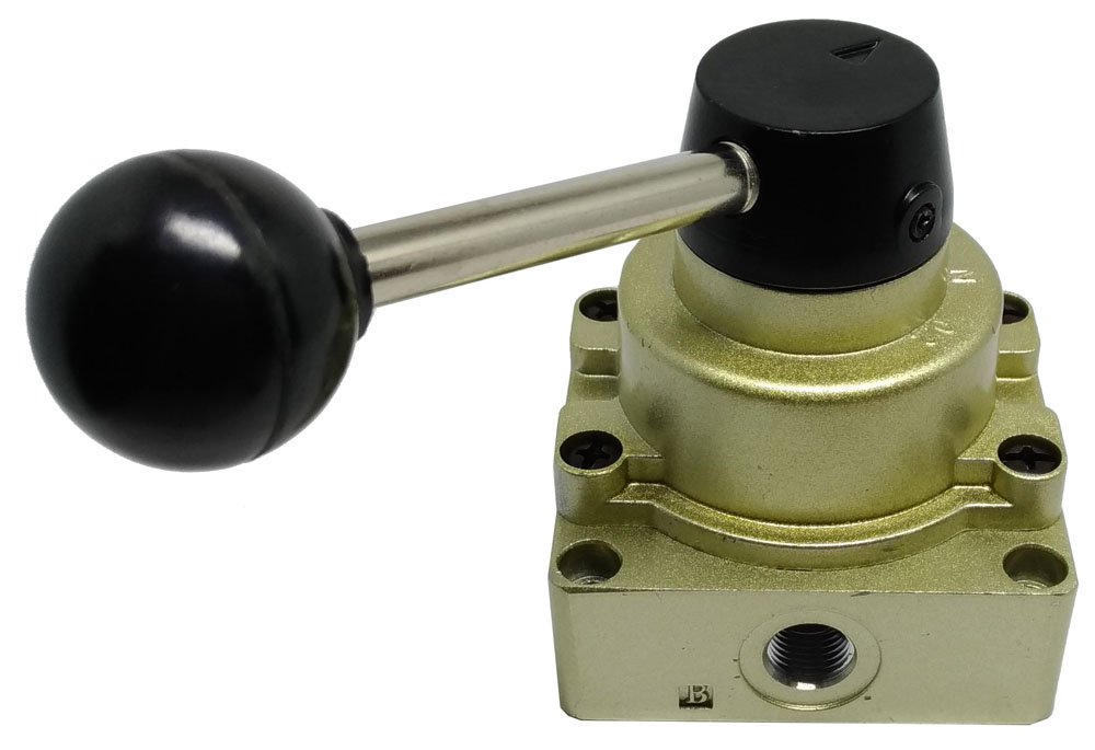 VÁLVULA ROTATIVA PNEUMÁTICA 4/3 KFF VIAS CENTRO FECHADO 1/2 KFF-HV40004