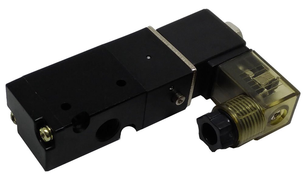 VÁLVULA SOLENOIDE 3/2 VIAS KFF NF 1/8 RETORNO MOLA SÉRIE 100-3V11006NC