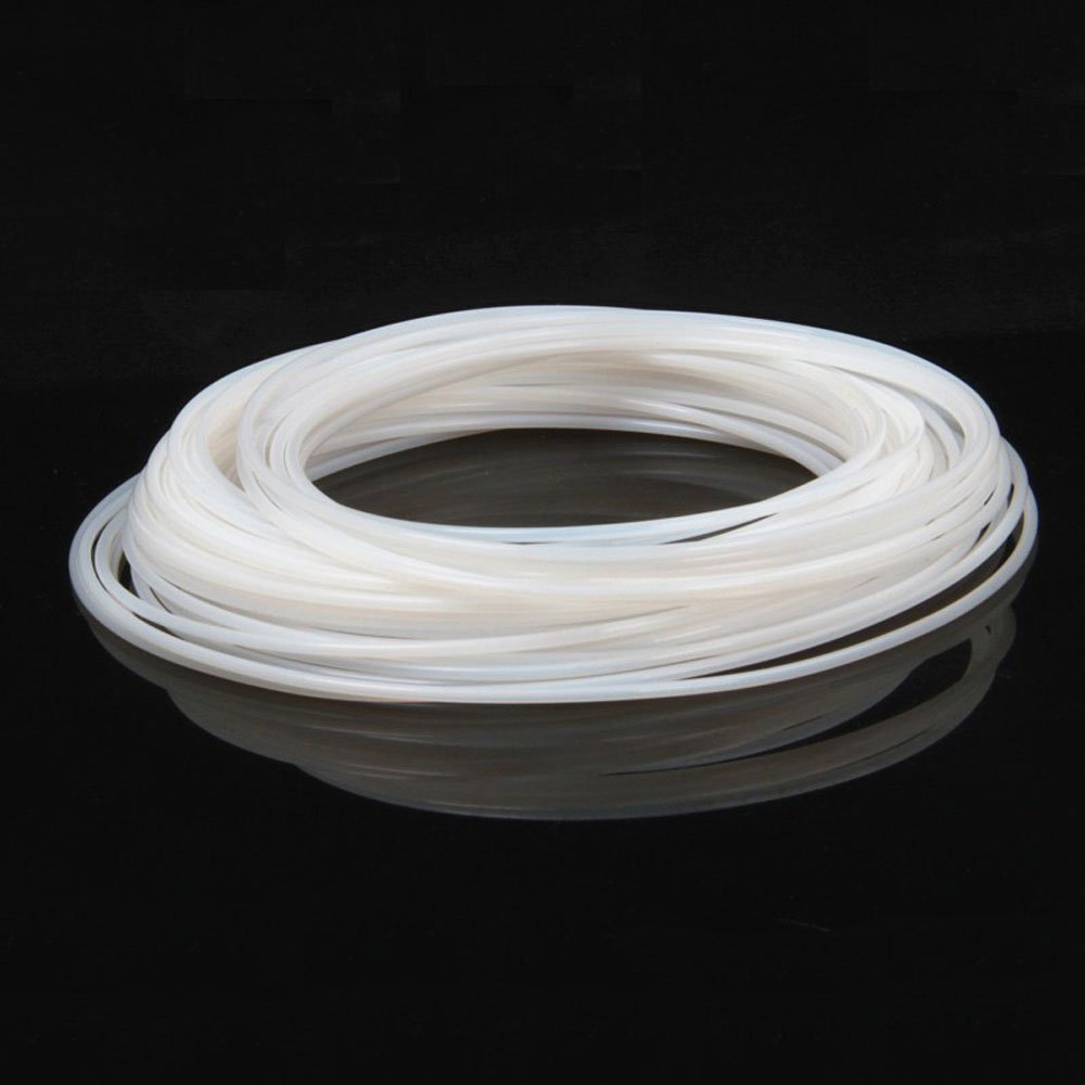 MANGUEIRA TUBO TEFLON 12MM PTFE ALTA TEMPERATURA LISA LEITOSA-PTFE12X10