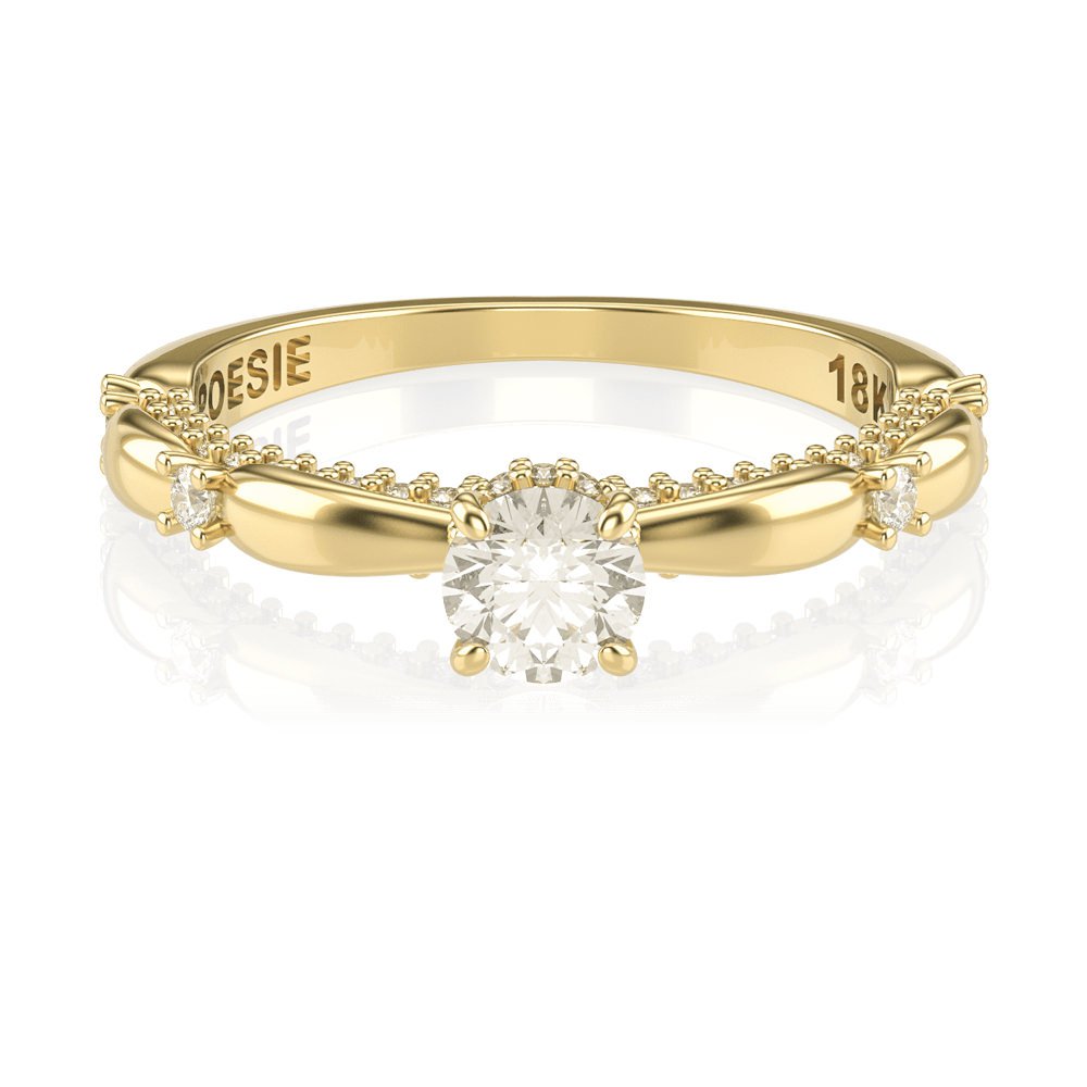  Anel de Noivado Ária II (diamantes de laboratório)