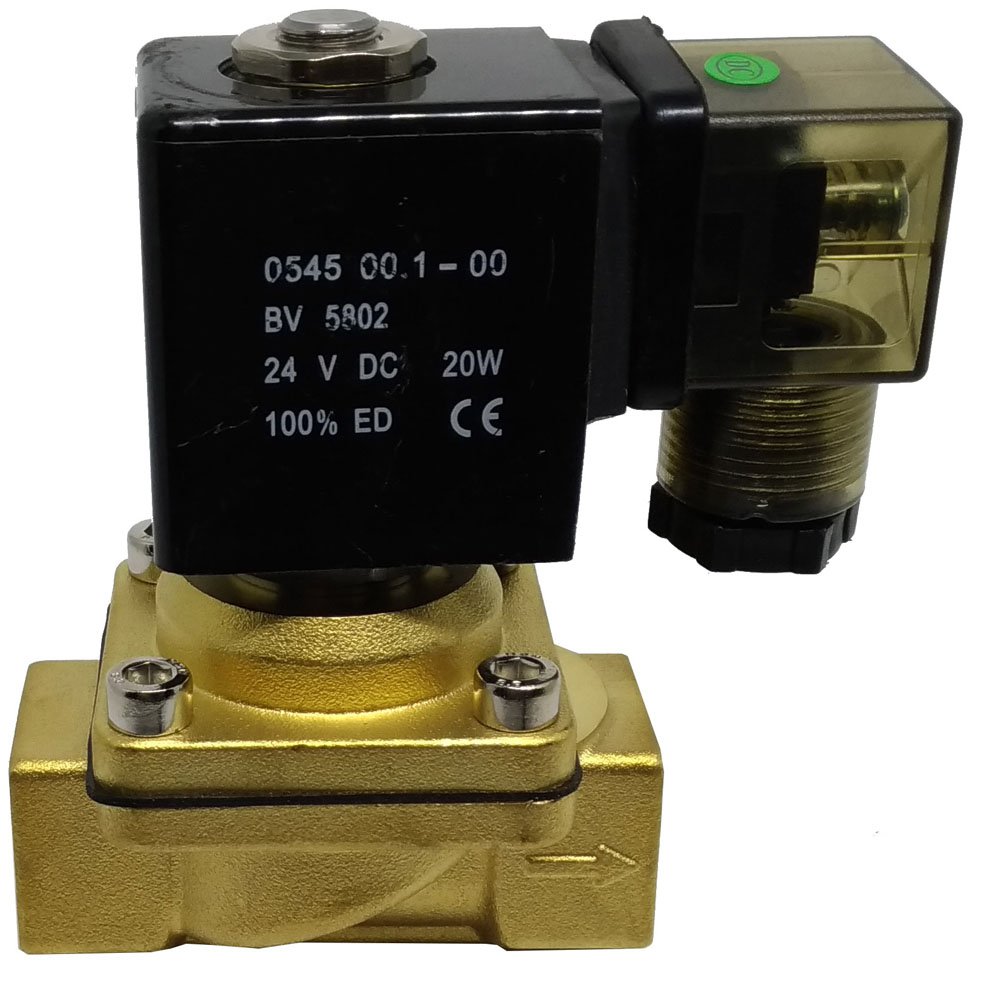VÁLVULA SOLENOIDE 2 VIAS 3/8 NF KFF AR ÁGUA ÓLEO AÇÃO DIRETA-PU22003