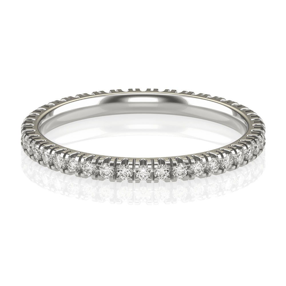 Aliança Eternity I (diamantes de laboratório)