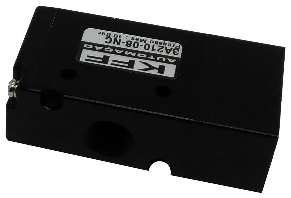 VÁLVULA SIMPLES PILOTO 3/2 VIAS 1/4 NORMAL FECHADA KFF SÉRIE 100-3A21008NC