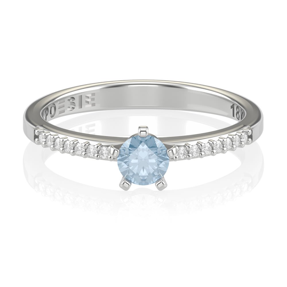  Anel de Noivado Petit Solitaire I-Tp