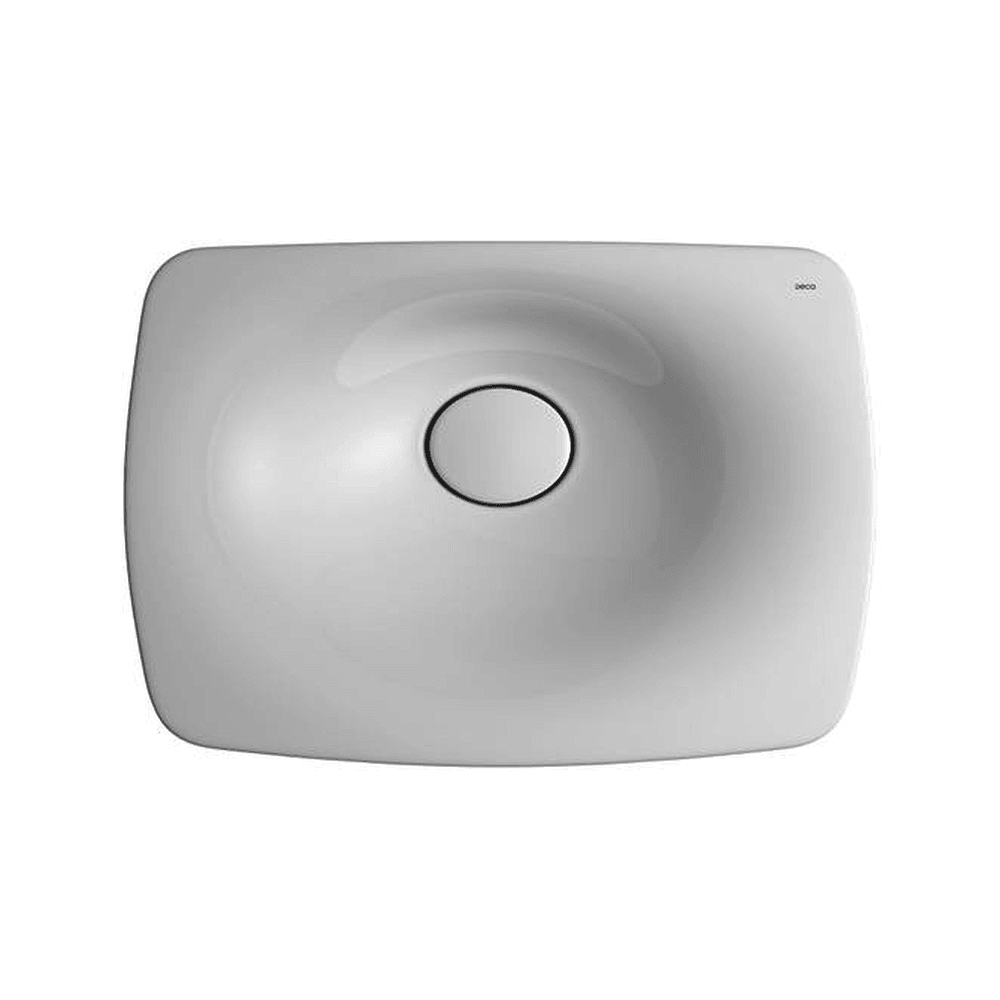 Cuba de Sobrepor Deca Liquid Retangular 50 cm Branca L.23050.LQ.17