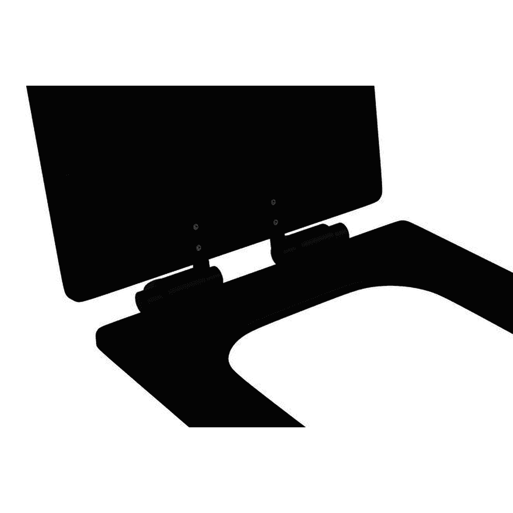 Assento Deca Poliéster Monocromático Axis Ébano Fosco  AP.217.BL.94