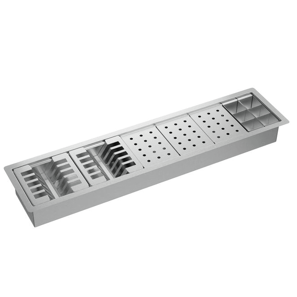 Calha Úmida em Inox Deca Organizadora de Cozinha de 90 cm  AC.210.90.ORG.INX