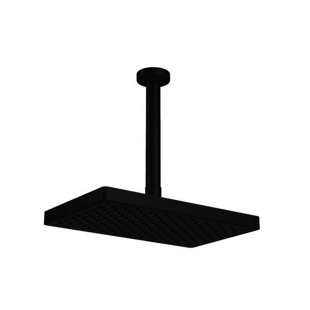 Chuveiro de Teto Deca Flex Max Retangular Black Matte 2086.BL.TET.MT