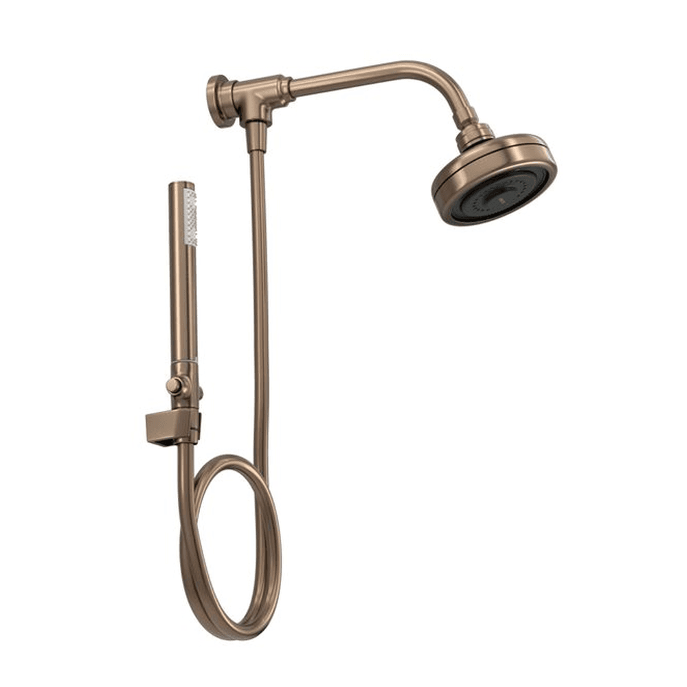 Kit Chuveiro Deca Acqua Plus com Flexível PVC e Ducha Manual Corten 1990.CTMT.STDKIT.N