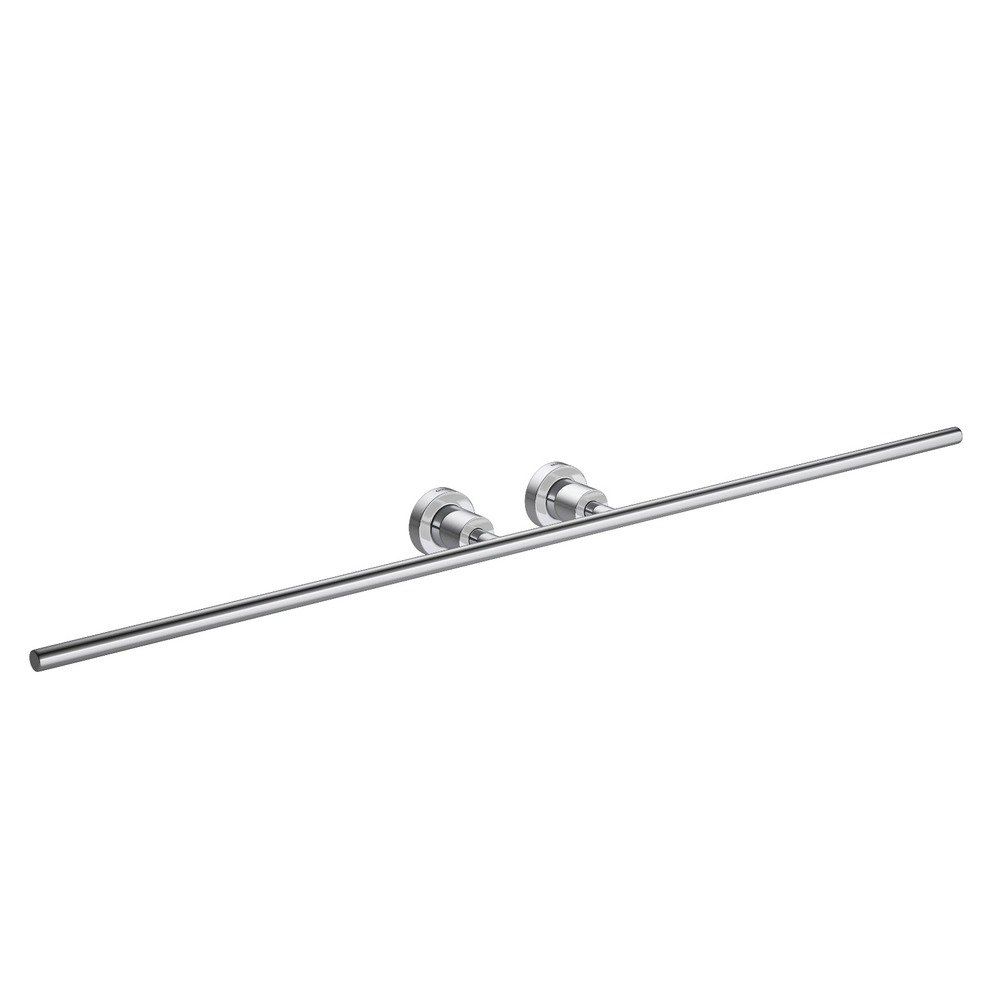 Porta Toalha Barra Dupla Deca linha Slim Black Matte 2042.BL.SLM.MT