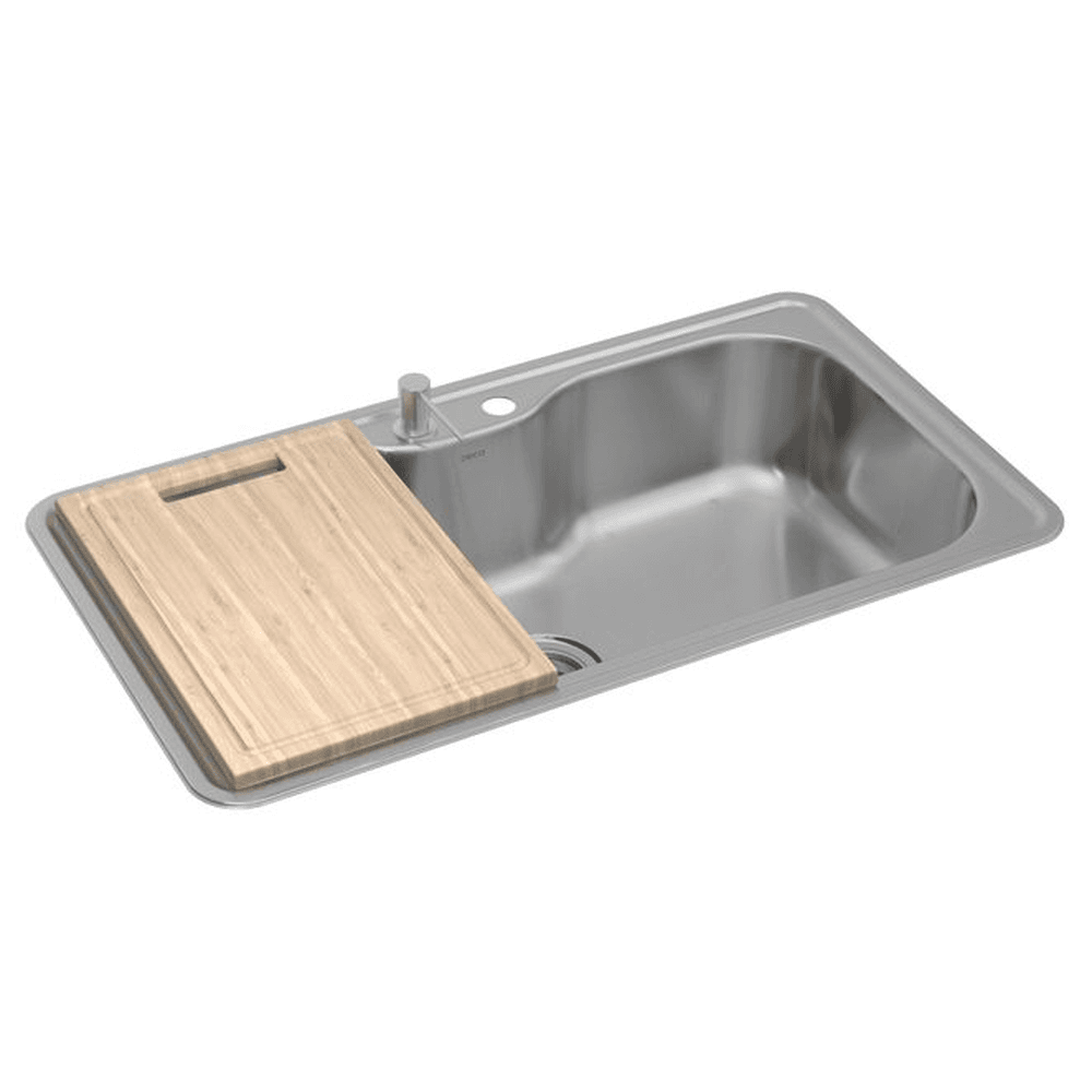 Cuba Inox de Cozinha Deca Facile 80x40 cm com Acessórios CC.661.80.DKAC.INX